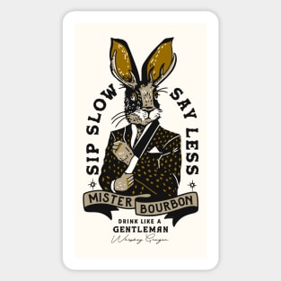 Mister Bourbon Jackalope: Drink Like A Gentleman Sticker